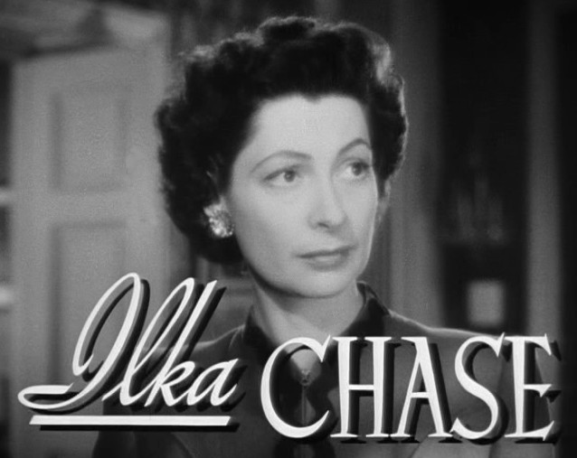 Actress and writer Ilka Chase in Now Voyager 1942 